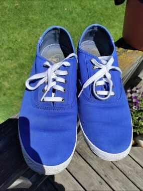 Men's Keds Blue Champion Canvas Lace-Up Sneakers Size 10M